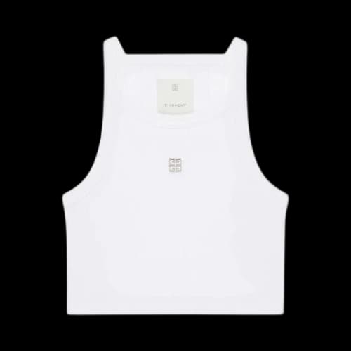 Givenchy Cropped Tank Top 'White'