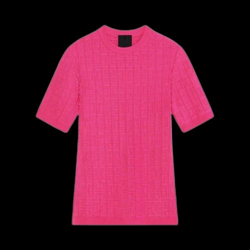 Givenchy Monogram Allover Knitted Sweater 'Fuchsia'