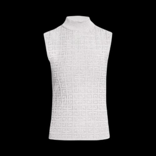 Givenchy Sleeveless Turtle Neck Top 'Silver'