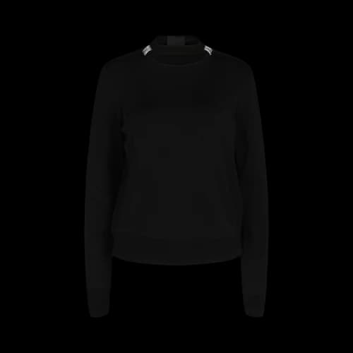 Givenchy Crystal Detailed Slim Crew Neck Sweater 'Black'