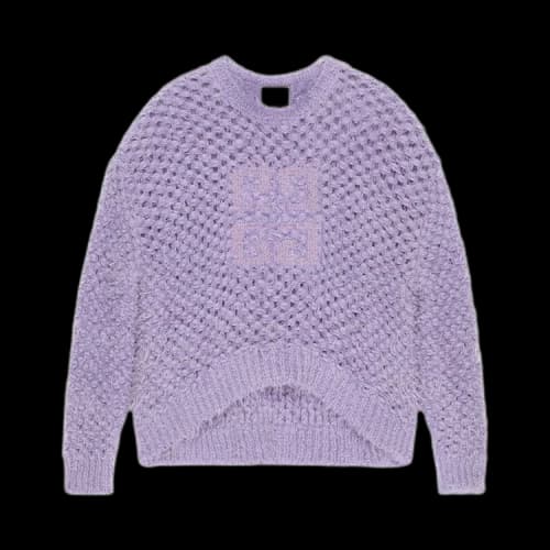 Givenchy Low Shoulders Crewneck Sweater 'Lavender'