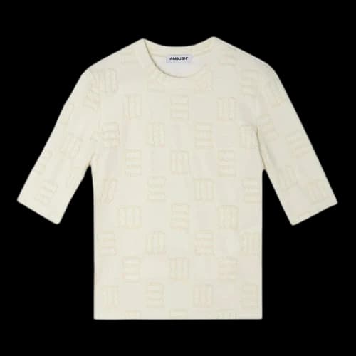 Ambush Monogram Fitted T-Shirt 'Flan'