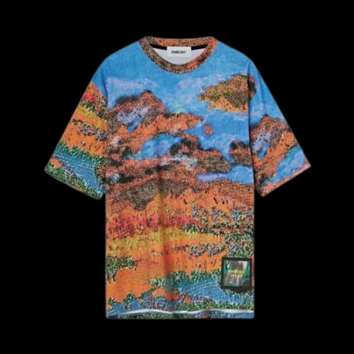 Ambush Graphic Print T-Shirt 'Blue'