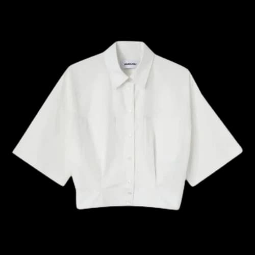 Ambush Cropped Short-Sleeve Shirt 'Black'