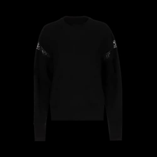 Givenchy Lace-Detailed Cotton Sweatshirt 'Black'
