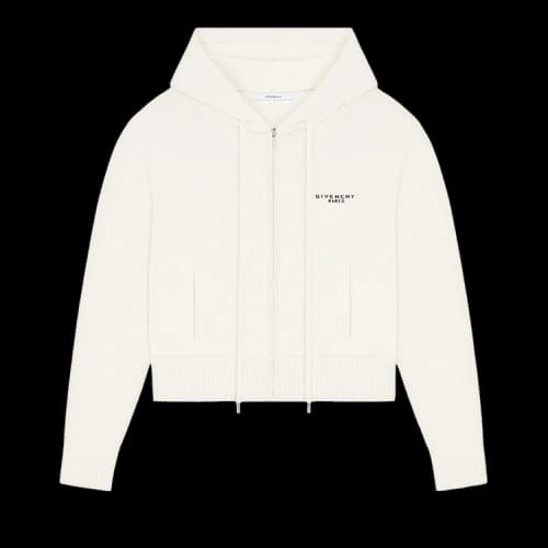 Givenchy Zip Up Cardigan 'Ivory'