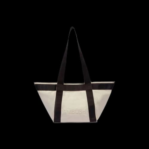 Ambush Medium Embossed Logo Tote Bag 'White'