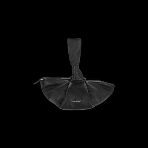 Ambush Twist Top Leather Clutch 'Black'