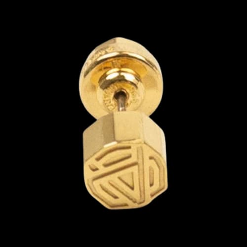 Ambush Emblem Stud Earring 'Gold'