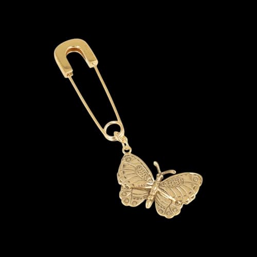 Ambush Single Butterfly Charm Earring 'Gold'
