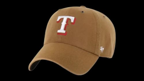 47 Brand x Carhartt MLB Texas Rangers Clean Up Cap Brown