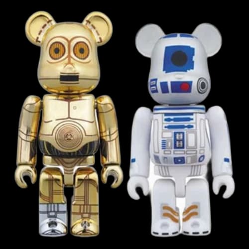 Bearbrick BE@RBRICK C-3PO & R2-D2 Star War 2 Suit 100%