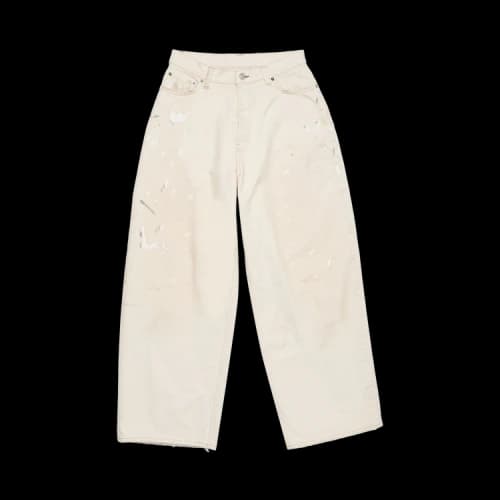 Acne Studios Wide Leg Pocket Denim Jeans 'White'