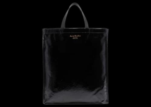 Acne Studios High Shine Tote Bag Black