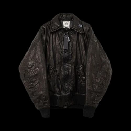 Maison Mihara Yasuhiro Backlash Smooth Lesther Big Zip Blouson 'Black'