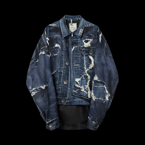 Maison Mihara Yasuhiro Trompe L'Oeil Denim Jacket 'Indigo'