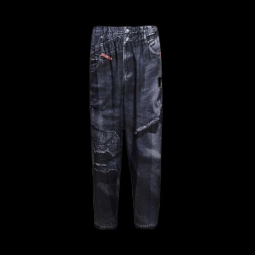 Maison Mihara Yasuhiro Trompe L'Oeil Denim Pants 'Black'