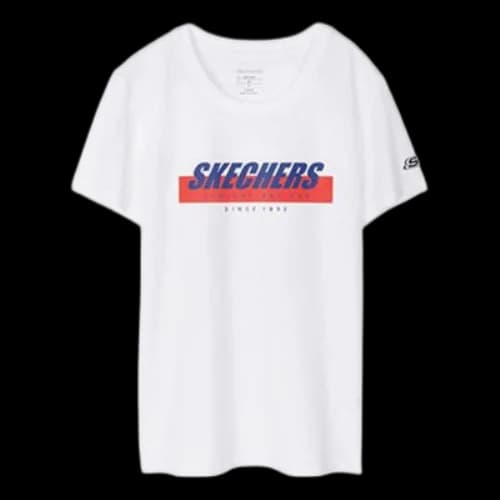 Skechers Printing Short Sleeve t White