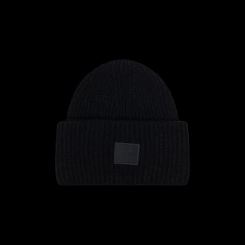 Acne Studios Large Face Logo Beanie 'Black'