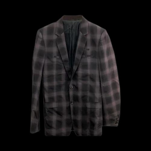 Undercover Checkered Wool Jacket 'Black'
