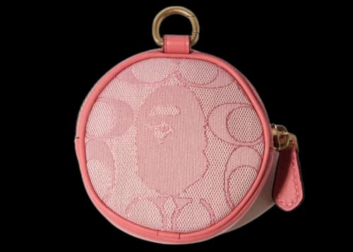 Coach x BAPE Coin Case Pink