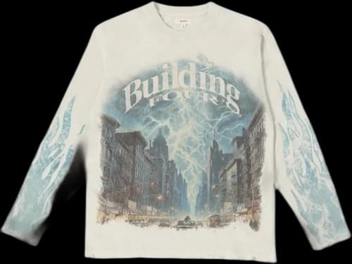 BLDG4 Lit LS Knit Tee Antique White