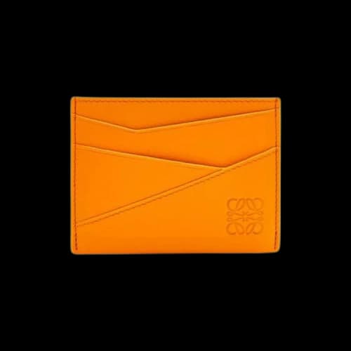 Loewe Puzzle Plain Cardholder 'Bright Mandarin'