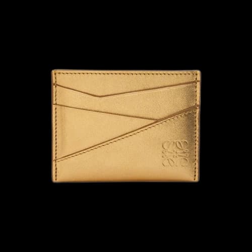 Loewe Puzzle Plain Card Holder 'Silver/Pearl Grey'
