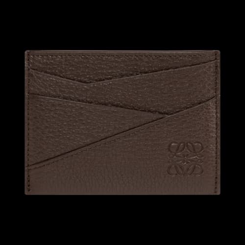 Loewe Puzzle Edge Plain Cardholder 'Chocolate'