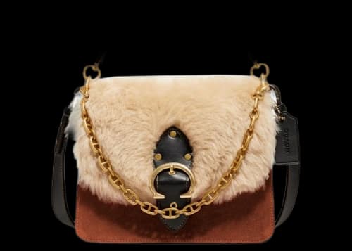 Coach Beat Shoulder Bag Saddle Natural