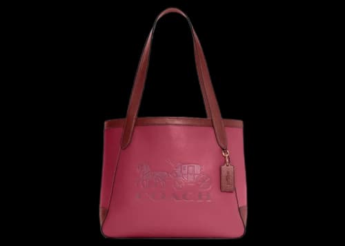 Coach Horse Carriage Tote Bag Bright Violet