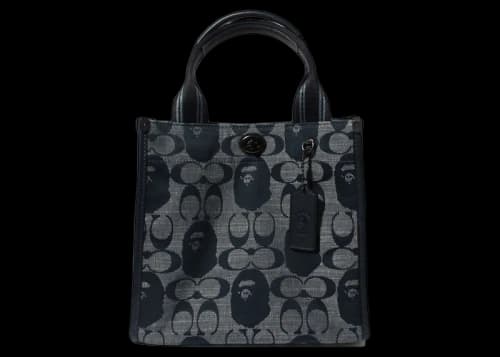 Coach x BAPE Canvas Tote 22 Navy