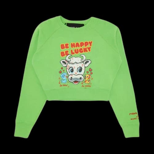 Marc Jacobs x Magda Archer Be Happy Be Lucky Sweatshirt 'Green', From the Closet of Lexie Liu