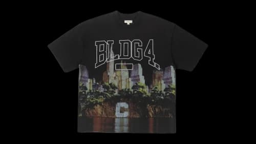 BLDG4 Big C S/S Knit T-shirt Black