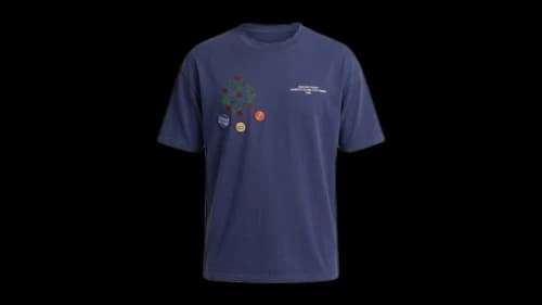 BLDG4 Collosseo S/S Knit T-Shirt Patriot Blue