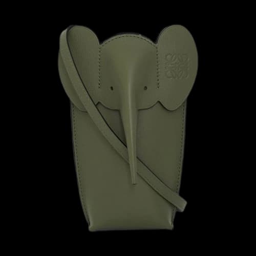 Loewe Elephant Shoulder Bag 'Avocado Green'