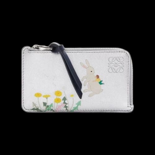 Loewe Rabbit Coin Card Holder 'Silver'