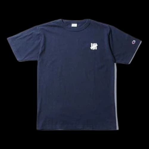 UNDEFEATED x Champion Crossover Cuff Embroidered Short Sleeve Unisex Navy Blue
