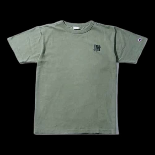 UNDEFEATED x Champion Crossover Cuff Embroidered Short Sleeve Unisex Olive Green