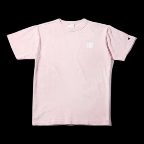 UNDEFEATED X Champion Crossover Version Cuff Embroidered Short Sleeve Unisex Pink