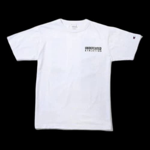 UNDEFEATED x CHAMPION Cooperation Commemorative Edition Back U Logo Short-sleeve Tee Men's White