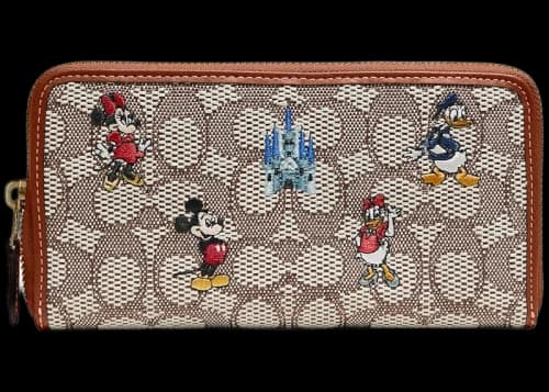 Coach x Disney Accordion Zip Wallet Amber/Multi