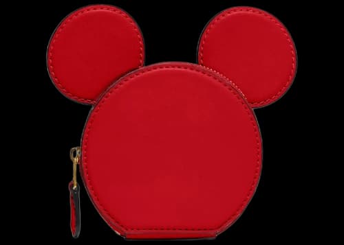 Coach x Disney Mickey Mouse Coin Case Honeycomb