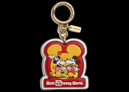 Coach x Disney Touring Mickey Mouse Bag Charm Red/Gold
