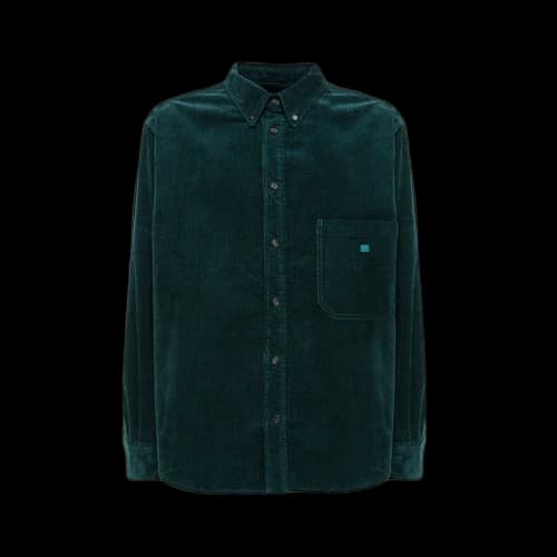 Acne Studios Velvet Shirt Night Green