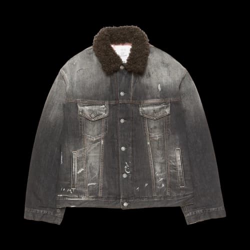 Acne Studios Washed Denim Jacket 'Black'
