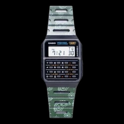CASIO Male VINTAGE Japan / South Korea Fashion Limited Edition Green Digital