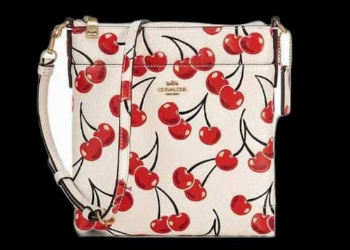 Coach Kitt Messenger Crossbody Bag Cherry Print