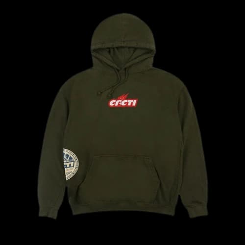 Cactus Jack by Travis Scott Cacti Mono Seal Hoodie 'Military Green'
