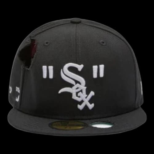 Off-White x MLB x New Era Crossover Hole Wool Black Cap
